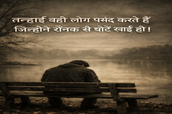  alone life sad shayari in hindi