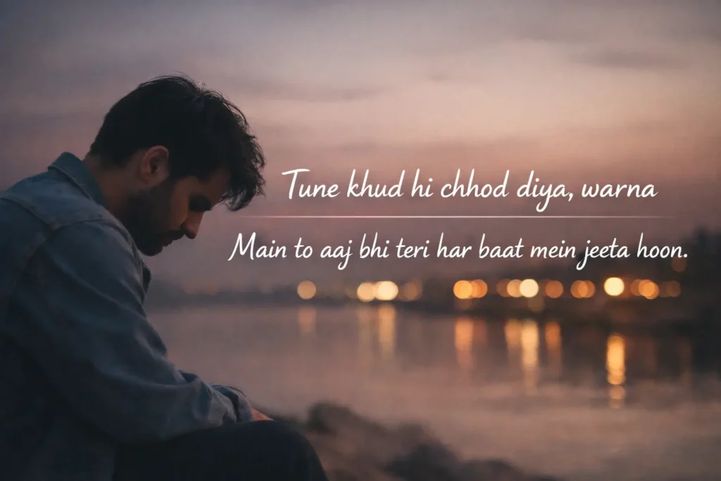 2 line Heart touching love shayari in Hindi