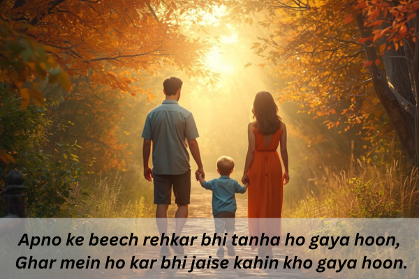 Alone Shayari In Bangli Forfamily