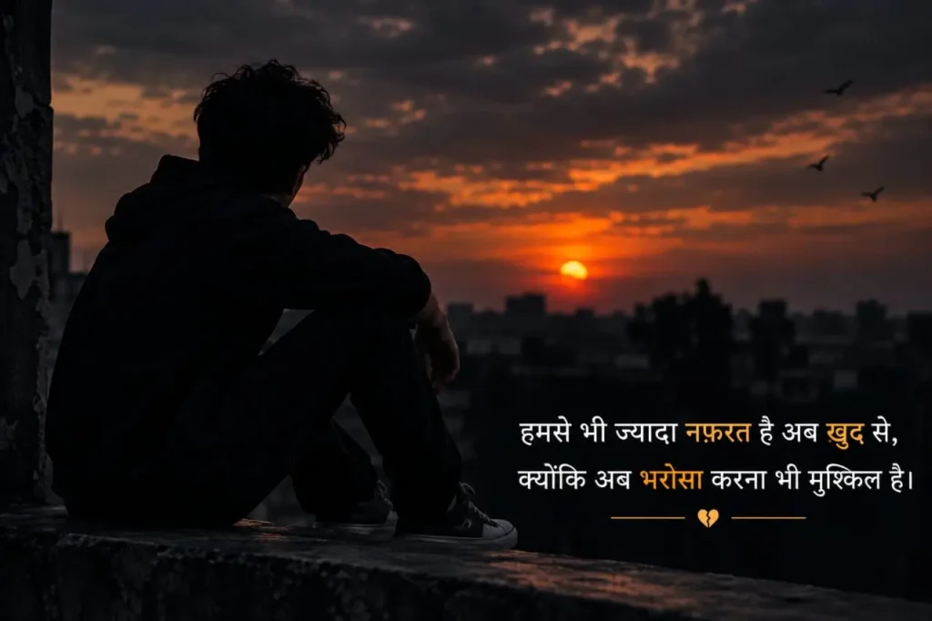 heart broken attitude shayari in english